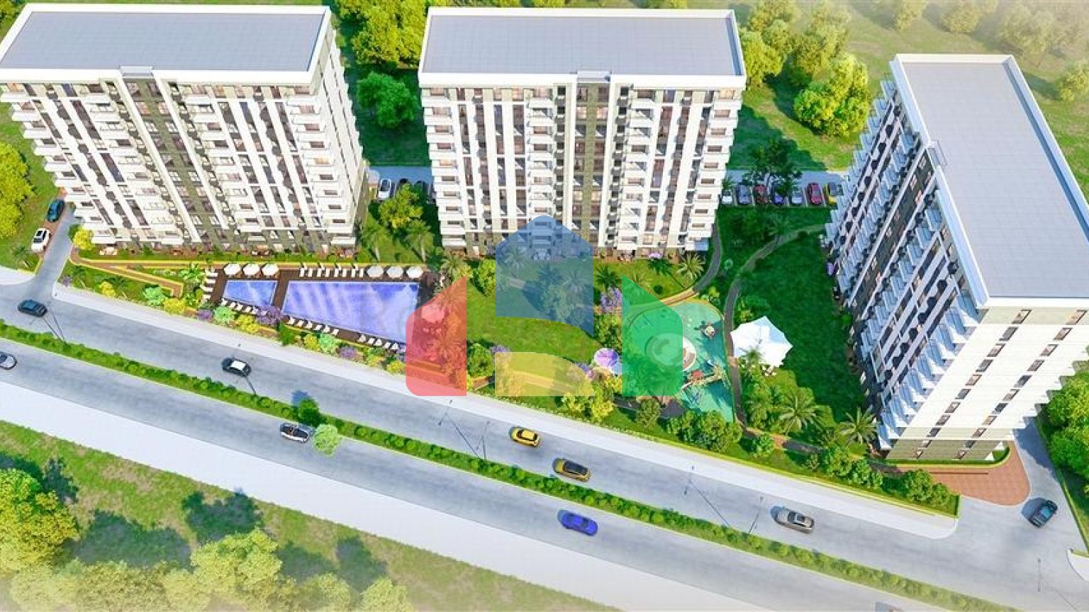 Квартиры планировки 2+1 и 3+1 в районе Кепез - Анталия