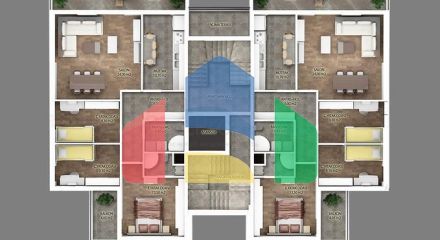 Квартиры планировки 3+1 в районе Кепез - Анталия Квартиры планировки 3+1 в районе Кепез - Анталия