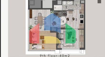 1+1 apartments in Kepez - Antalya area