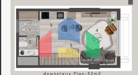 1+1 apartments in Kepez - Antalya area