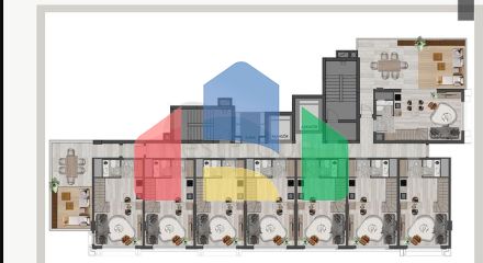 Квартири планування 1 + 1 в районі Кепез - Анталія