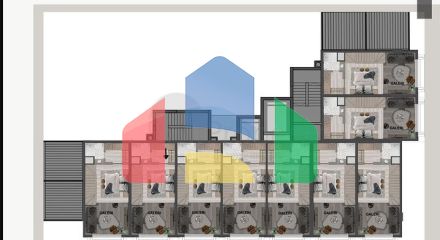 Квартири планування 1 + 1 в районі Кепез - Анталія