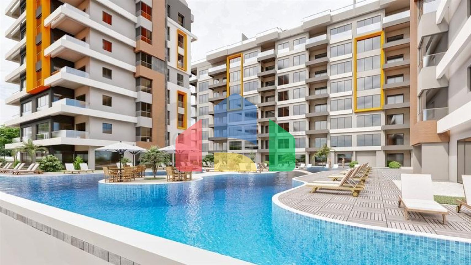 Инвестиционный  проект с уникальным видом в районе Кепез - Анталия