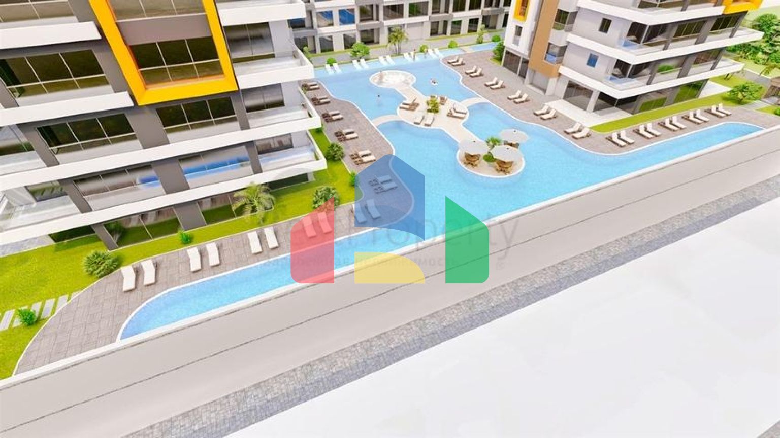 Инвестиционный  проект с уникальным видом в районе Кепез - Анталия