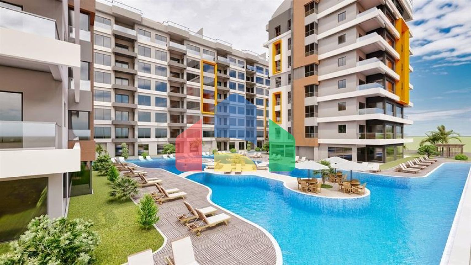 Инвестиционный  проект с уникальным видом в районе Кепез - Анталия