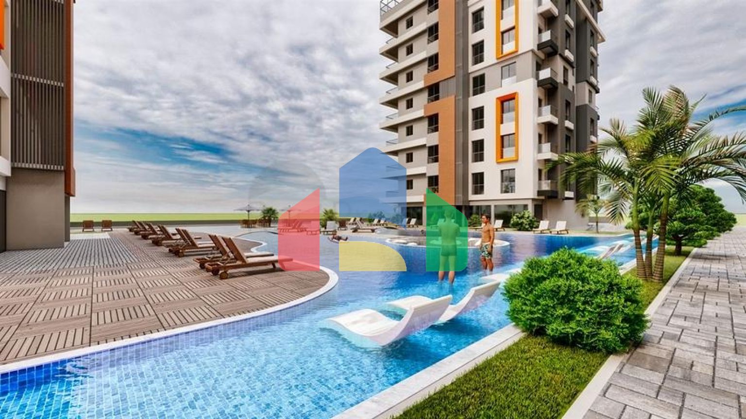 Инвестиционный  проект с уникальным видом в районе Кепез - Анталия