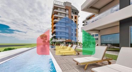 Инвестиционный  проект с уникальным видом в районе Кепез - Анталия