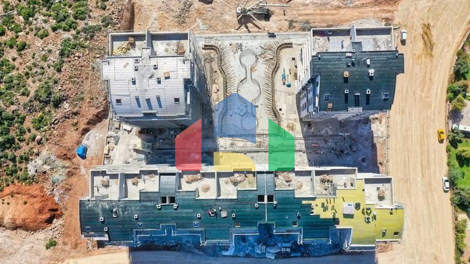 Инвестиционный  проект с уникальным видом в районе Кепез - Анталия