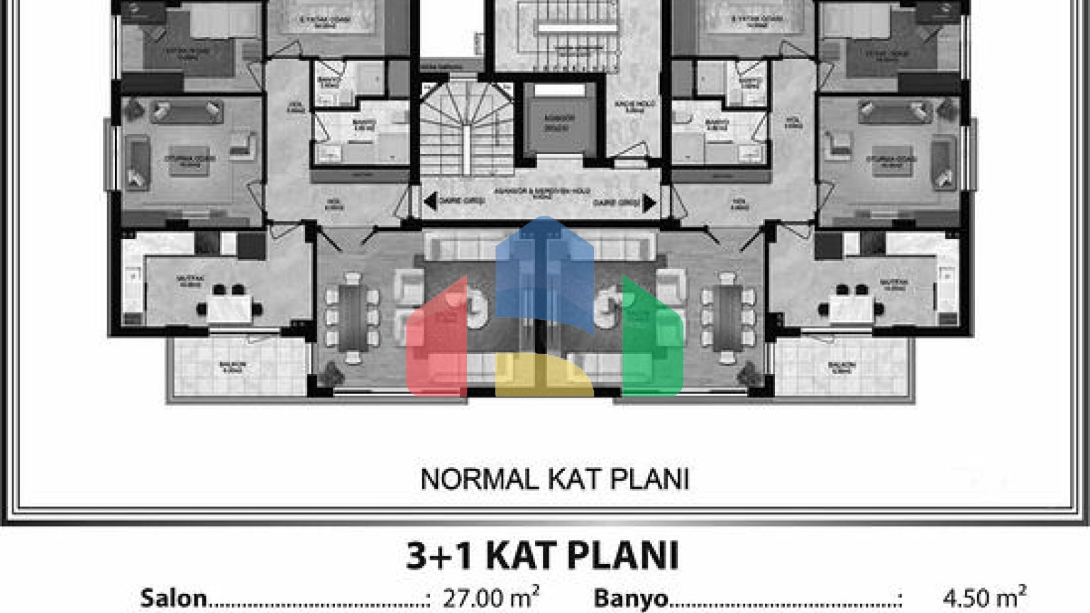 Інвестиційний проект планування 2 + 1 і 3+1 в районі Кепез - Анталія