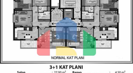 Інвестиційний проект планування 2 + 1 і 3+1 в районі Кепез - Анталія