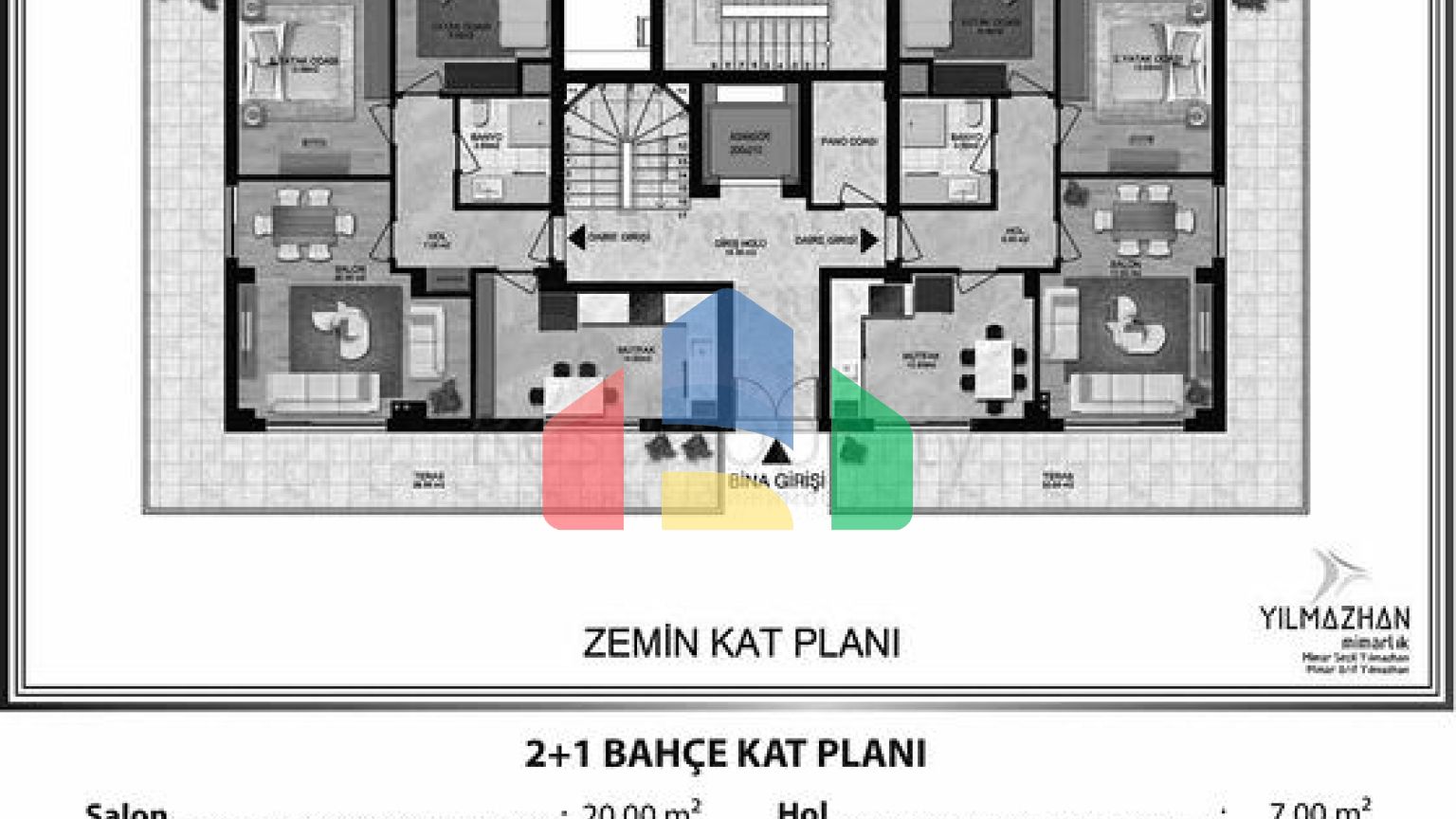 Інвестиційний проект планування 2 + 1 і 3+1 в районі Кепез - Анталія