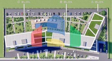 Layout apartments 1+1 2+1 in the area of Kepez - Antalya