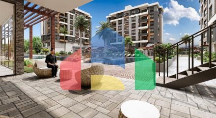 Apartments 3 + 1 in a new complex from the developer Kepez / Antalya