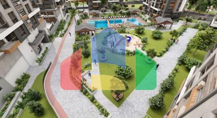 Apartments 3 + 1 in a new complex from the developer Kepez / Antalya