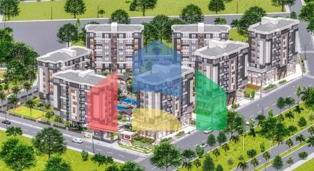 Квартири 3+ 1, 5+1 в новому комплексі від забудовника Кепез /Анталія