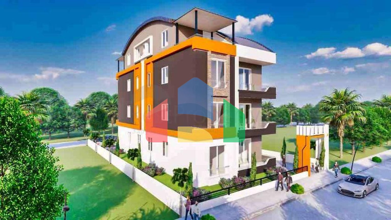 Квартира планування 4 + 2 дуплекс в районі Кепез-Анталія