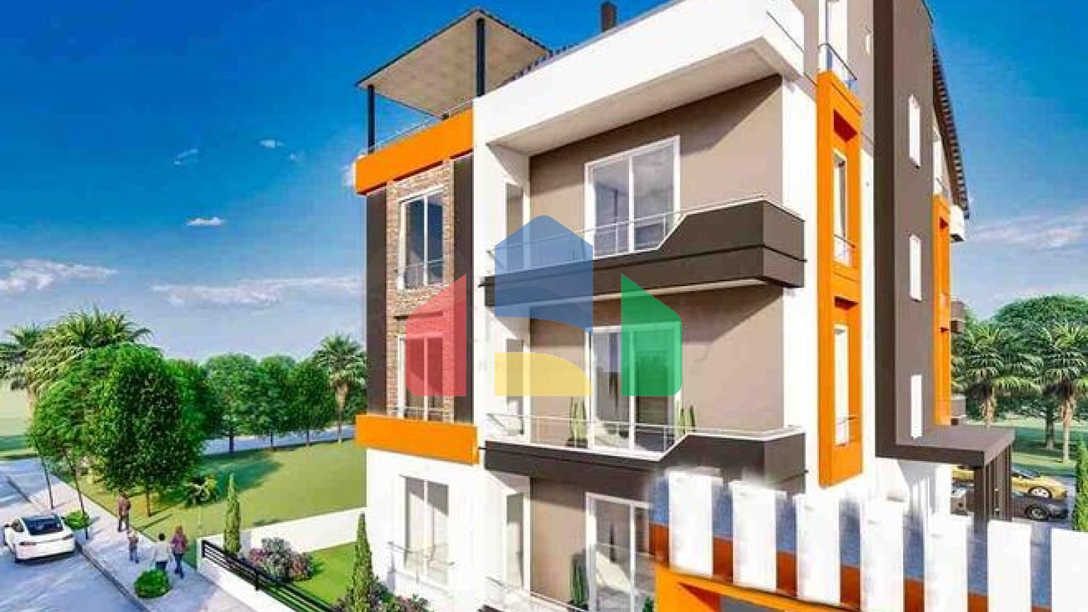 Квартира планування 4 + 2 дуплекс в районі Кепез-Анталія