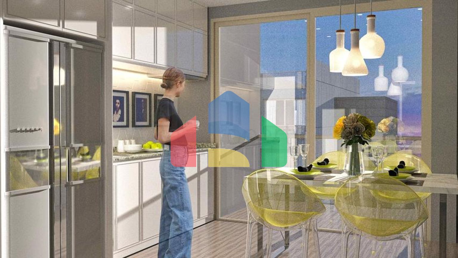 Квартира планування 1 + 1 в районі Алтинташ - Анталія