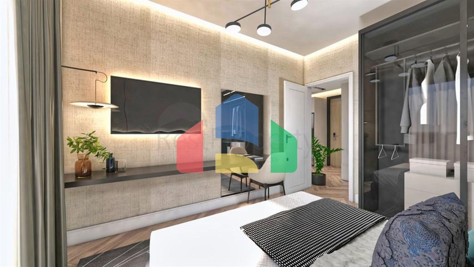 Квартира планування 1 + 1 в районі Алтинташ - Анталія