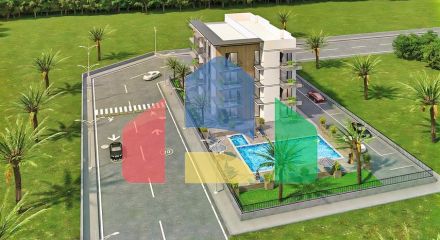 Квартира планування 1 + 1 в районі Алтинташ - Анталія