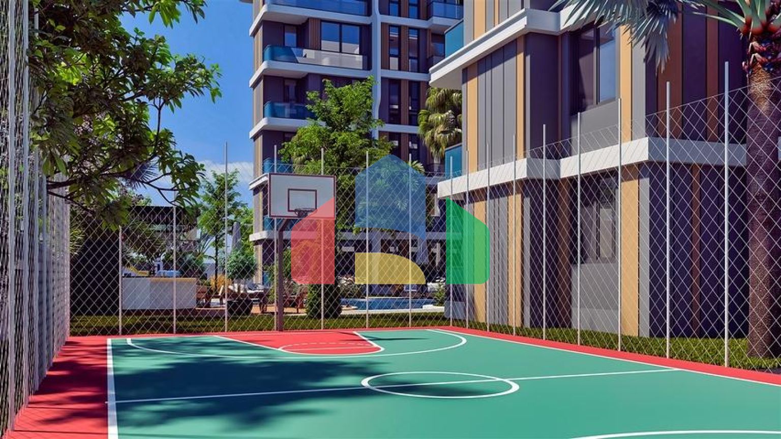 Квартира планування 1 + 1 в районі Алтинташ - Анталія