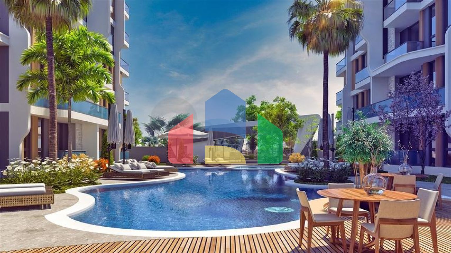 Квартира планування 1 + 1 в районі Алтинташ - Анталія