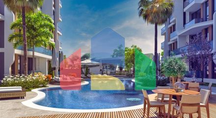 Квартира планування 1 + 1 в районі Алтинташ - Анталія