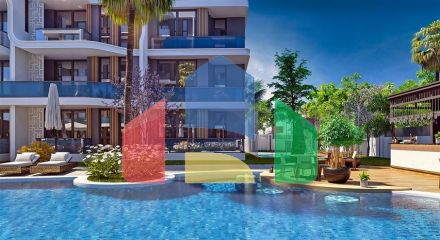 Квартира планування 1 + 1 в районі Алтинташ - Анталія