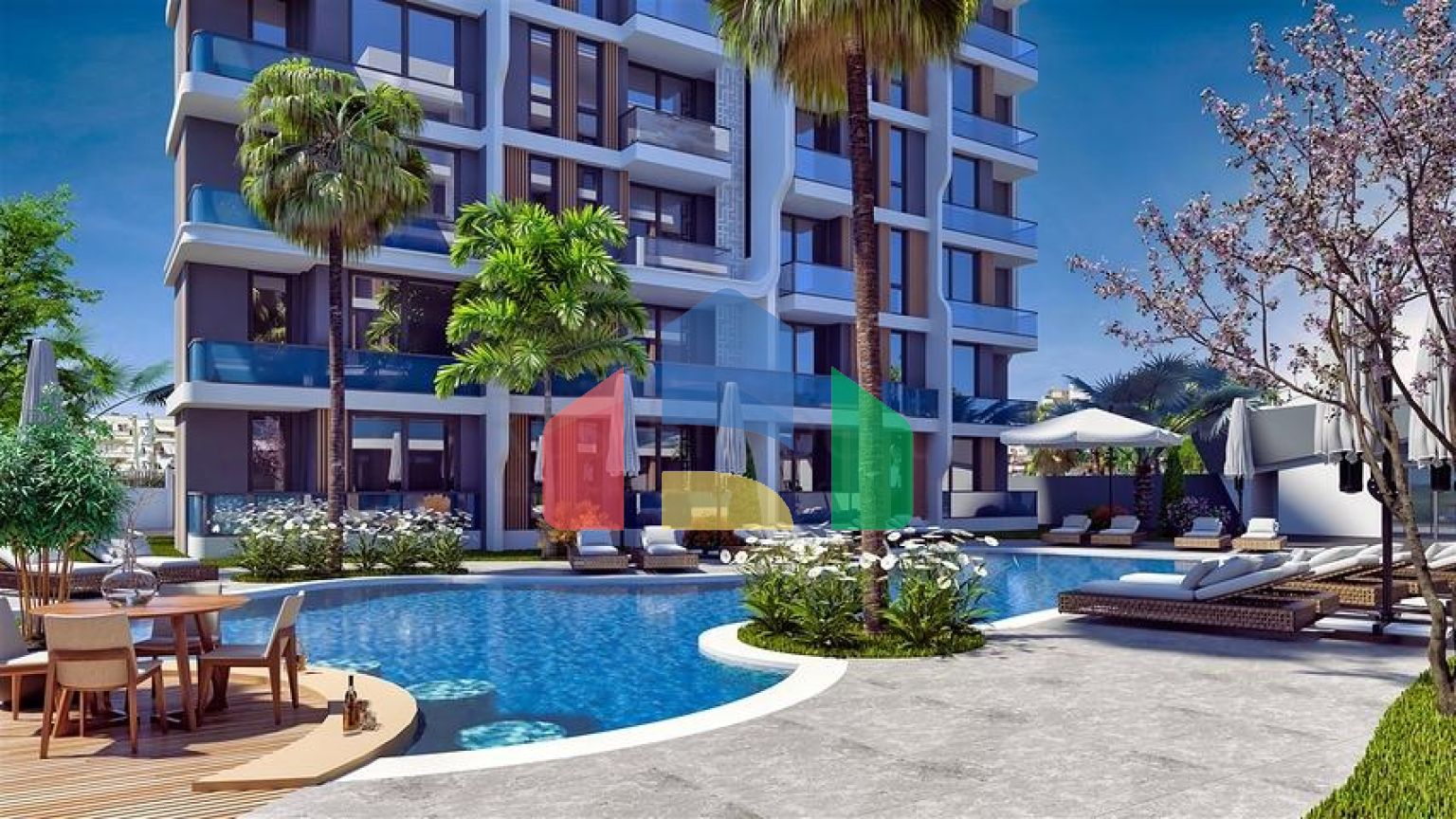 Квартира планування 1 + 1 в районі Алтинташ - Анталія