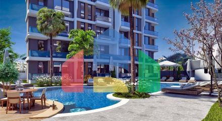 Квартира планування 1 + 1 в районі Алтинташ - Анталія