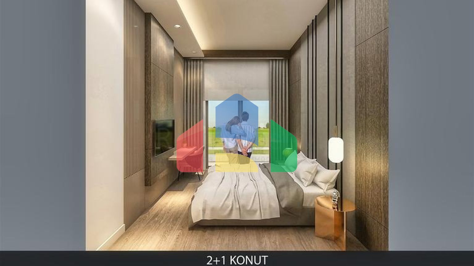 Квартира планування 2 + 1 в районі Алтинташ - Анталія