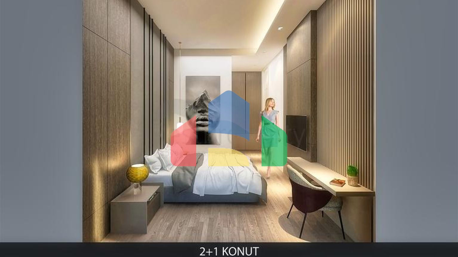 Квартира планування 2 + 1 в районі Алтинташ - Анталія