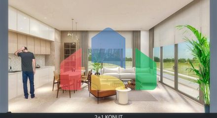 Квартира планування 2 + 1 в районі Алтинташ - Анталія