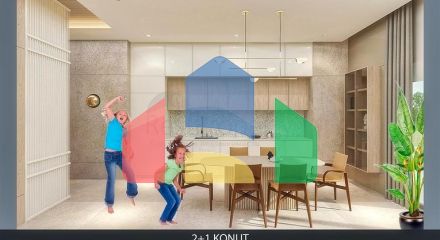 Квартира планування 2 + 1 в районі Алтинташ - Анталія