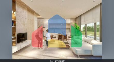 Квартира планування 2 + 1 в районі Алтинташ - Анталія