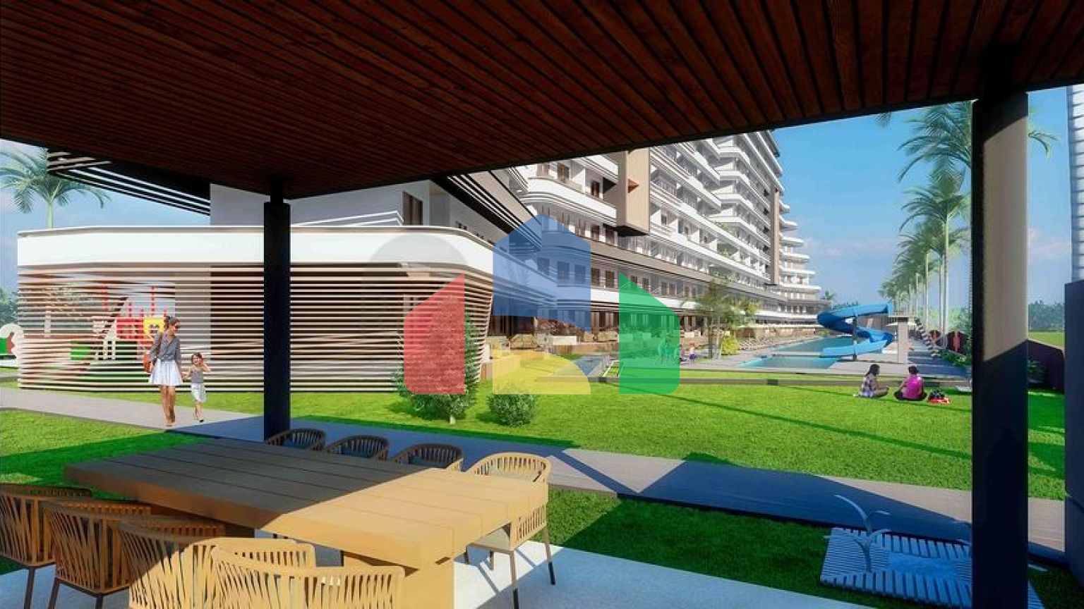 Квартира планування 2 + 1 в районі Алтинташ - Анталія