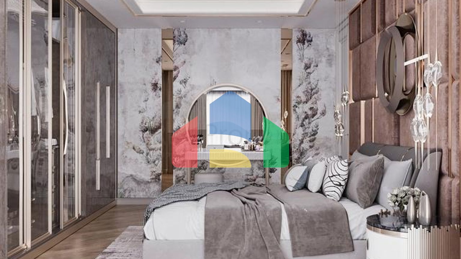 Виллы планировки 3+1 и 5+2 в микрорайоне Гюзельюрт - Анталия