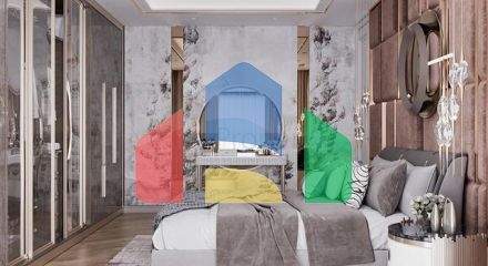 Виллы планировки 3+1 и 5+2 в микрорайоне Гюзельюрт - Анталия