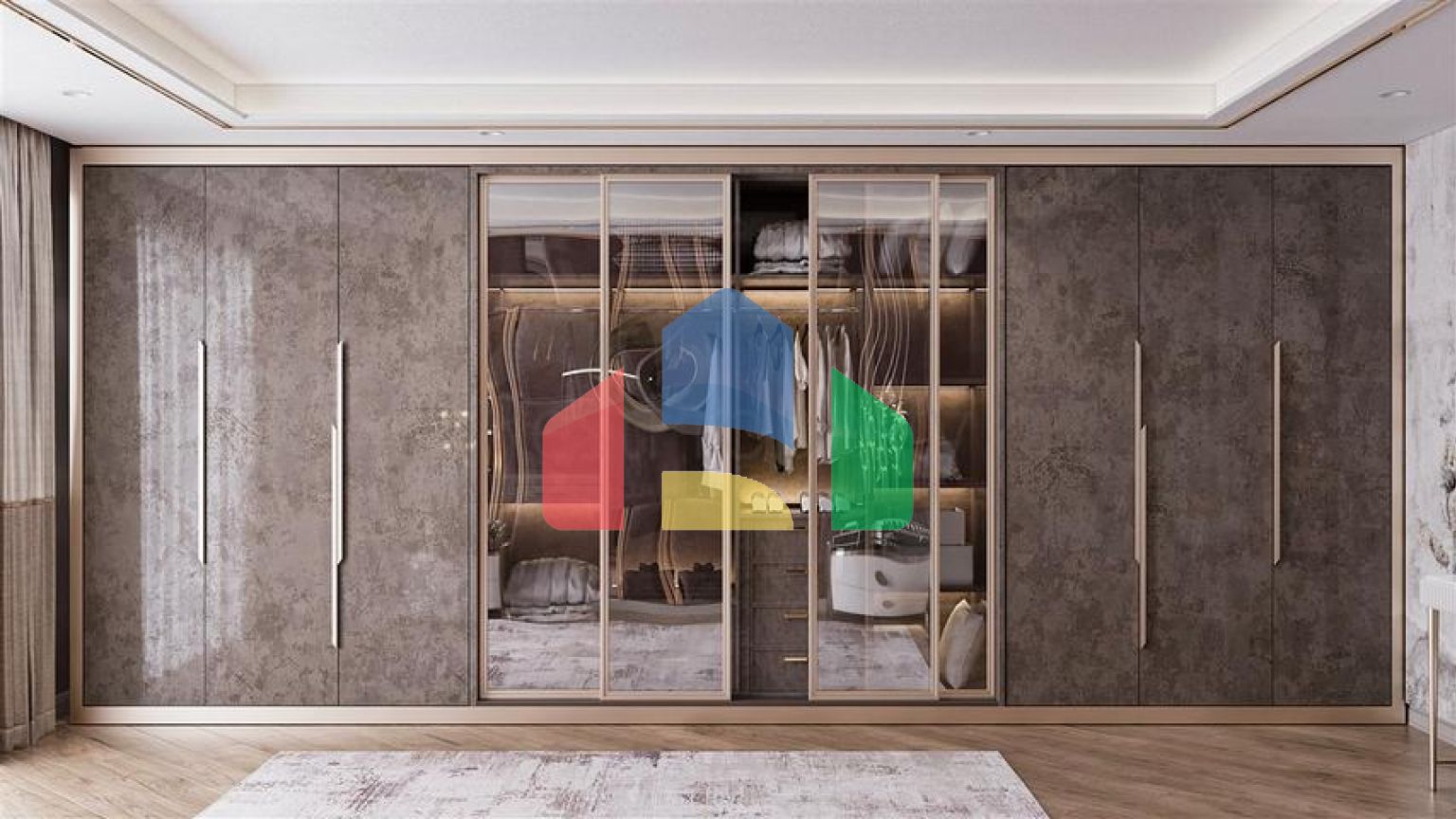 Виллы планировки 3+1 и 5+2 в микрорайоне Гюзельюрт - Анталия