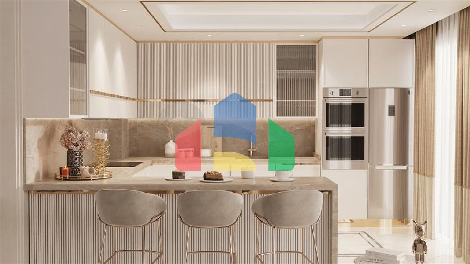 Виллы планировки 3+1 и 5+2 в микрорайоне Гюзельюрт - Анталия