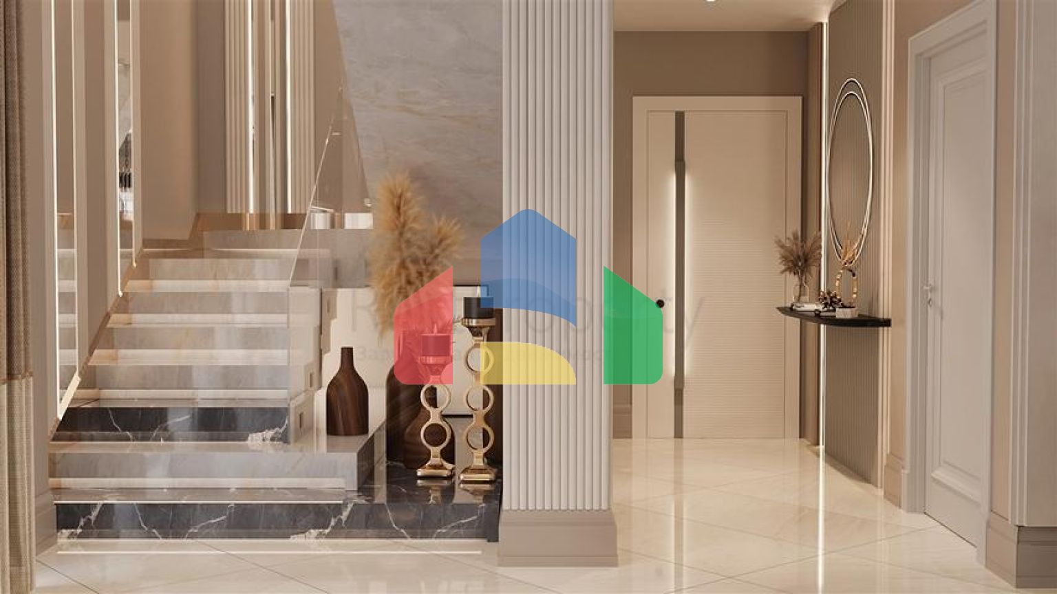 Виллы планировки 3+1 и 5+2 в микрорайоне Гюзельюрт - Анталия