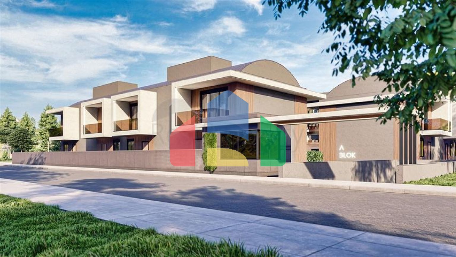 Виллы планировки 3+1 и 5+2 в микрорайоне Гюзельюрт - Анталия