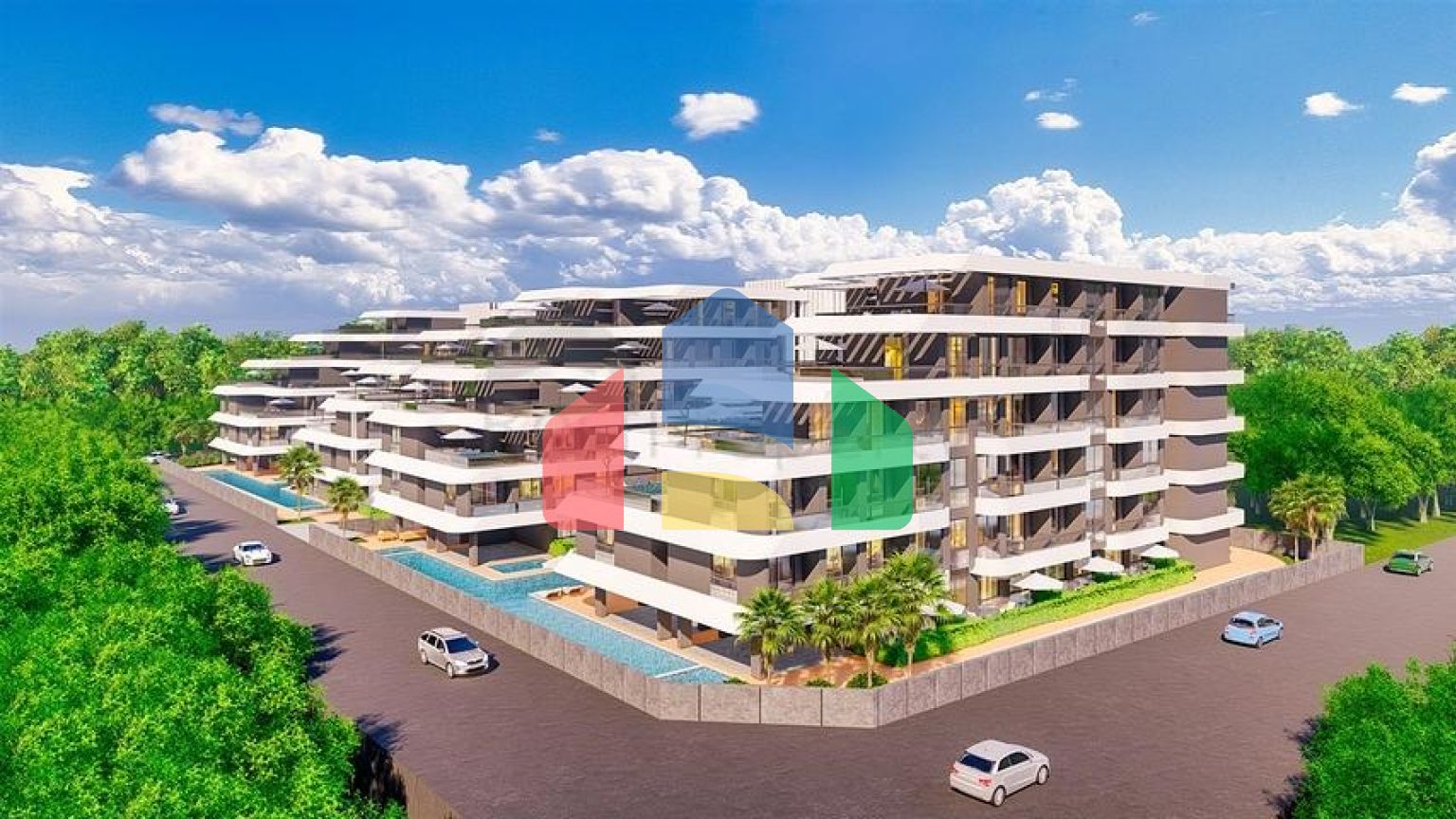 Квартира планування 1 + 1 в мікрорайоні Алтинташ - Анталія