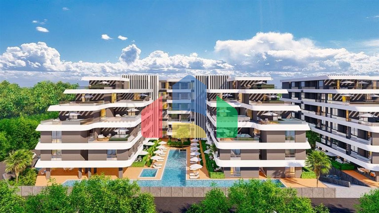 Квартира планування 1 + 1 в мікрорайоні Алтинташ - Анталія