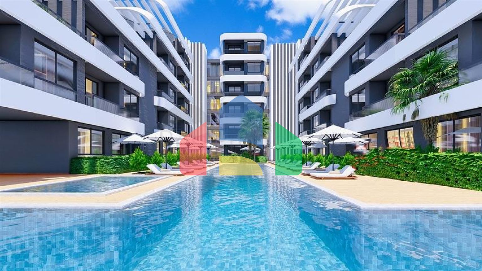 Квартира планування 1 + 1 в мікрорайоні Алтинташ - Анталія