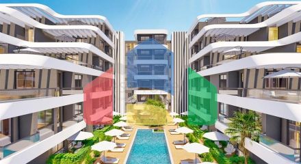 Квартира планування 1 + 1 в мікрорайоні Алтинташ - Анталія
