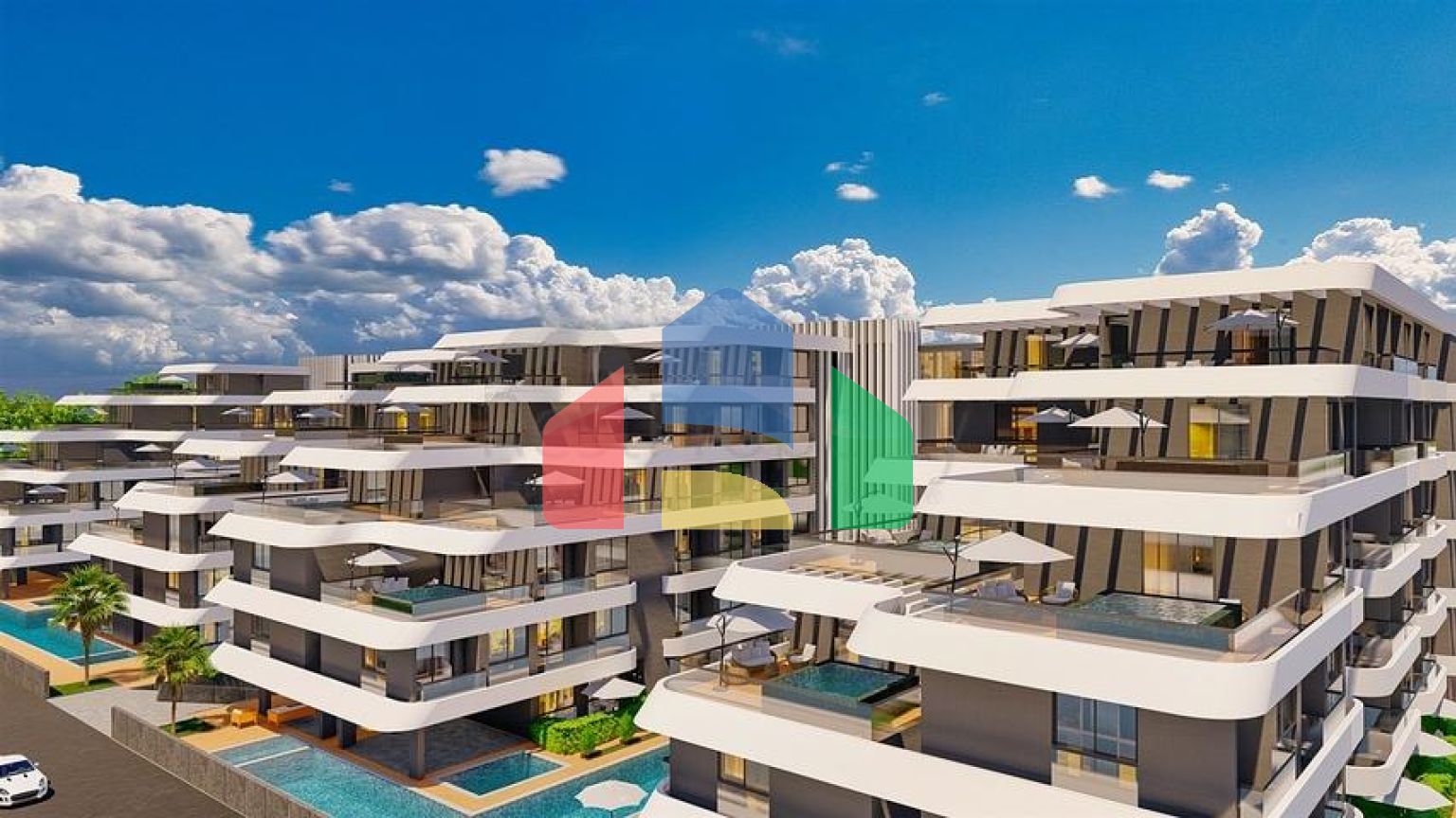 Квартира планування 1 + 1 в мікрорайоні Алтинташ - Анталія