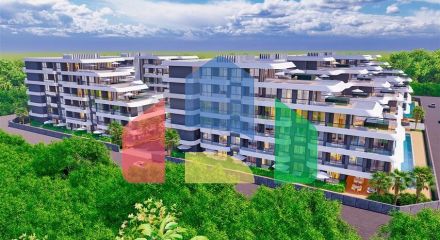 Квартира планування 1 + 1 в мікрорайоні Алтинташ - Анталія