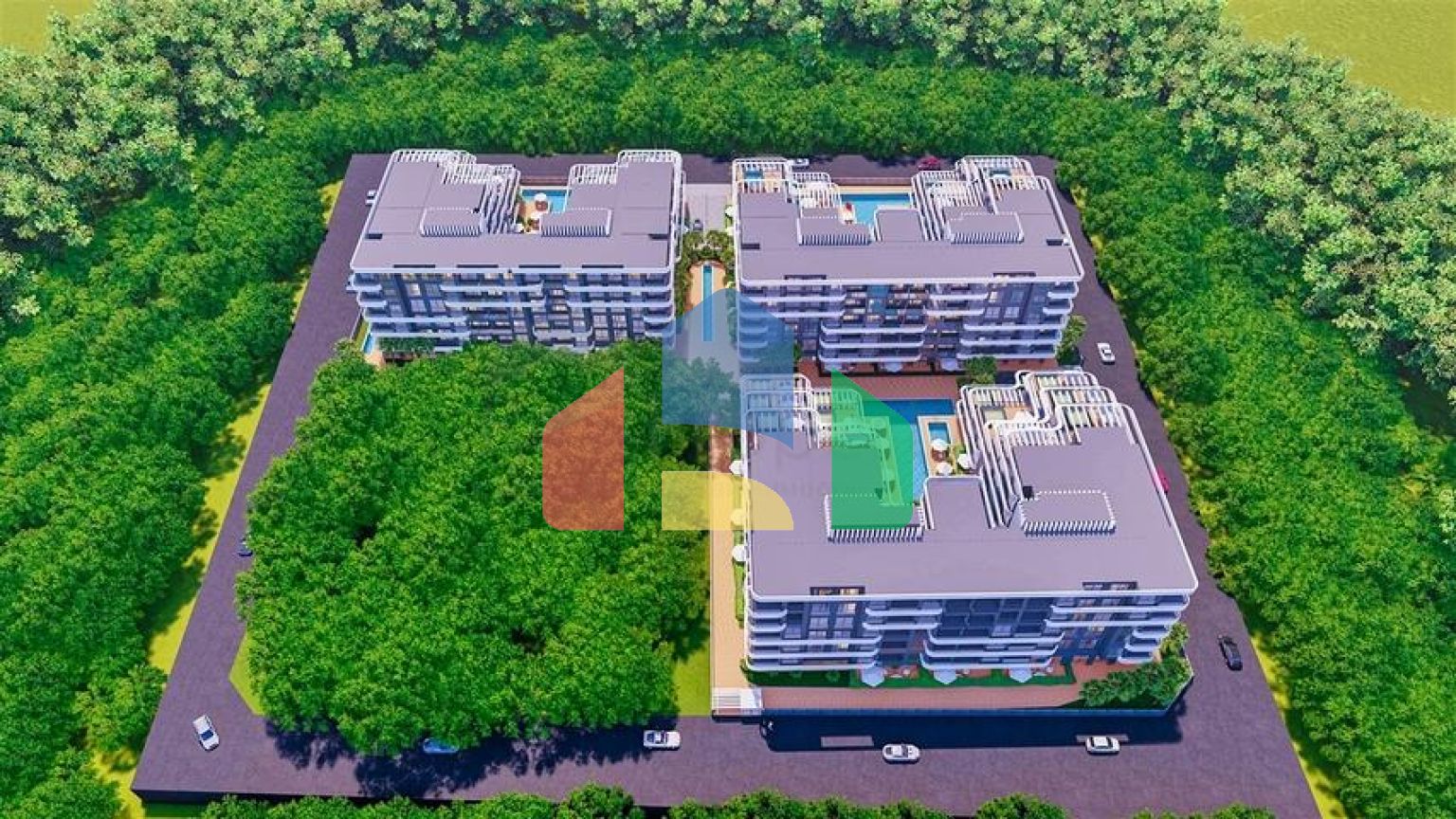 Квартира планування 1 + 1 в мікрорайоні Алтинташ - Анталія