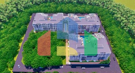 Квартира планування 1 + 1 в мікрорайоні Алтинташ - Анталія